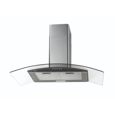 Imagem de Coifa de Parede 90cm Fischer Fit Vidro Curvo com Função Depurador e Ex