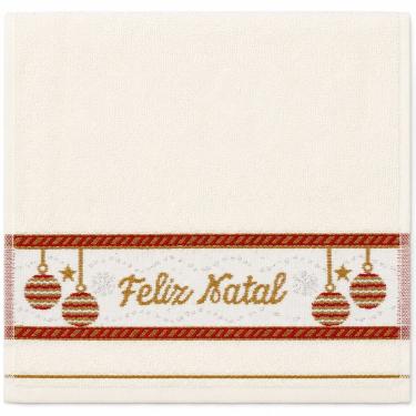 Imagem de Toalha de Mãos e Lavabo Cream 30x50CM 100% Algodão 400g-m2 Macia e com Alta Absorção Bege Bene Casa