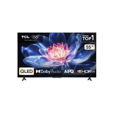 Imagem de Smart TV TCL 55 Polegadas QLED 4K T6C WiFi Bluetooth Google TV Tela HVA e HDR10+ 55T6C