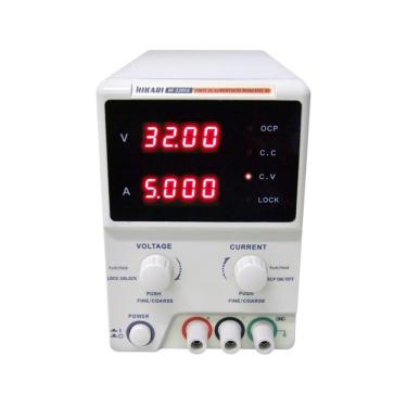 Imagem de Fonte de Alimentação HF-3205 Digital Regulável 0 a 32V 0 a 5A com Proteção Contra Sobrecarga e Curto Bivolt Hikari