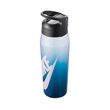 Imagem de Nike Garrafa de água unissex TR HYPERCHARGE adulto garrafa de palha, azul valeriana/antracite/rosa rara, 946 ml