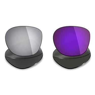 Imagem de Mryok 2 pares de lentes polarizadas de substituição para óculos de sol Oakley Latch – Opções