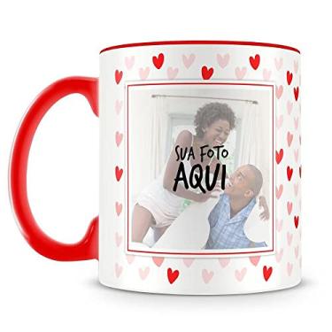 Imagem de Caneca Personalizada Corações - Vermelho (2 Fotos)