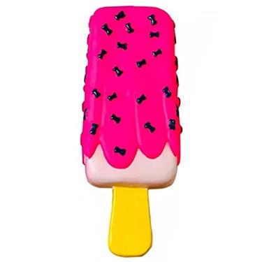 Imagem de Brinquedo mordedor para Cachorro Sorvete Picolé colorido para cães The Pets Brasil Color:Rosa Pink