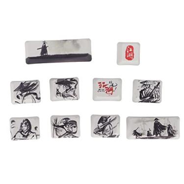 Imagem de Heayzoki Teclas Personalizadas 10 Teclas, Processo de Sublimação, Tinta, Artes Marciais, PBT, Teclado Mecânico Faça Você Mesmo