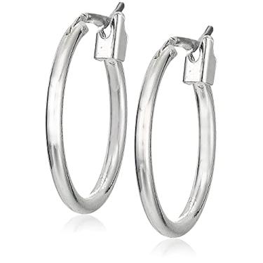 Imagem de Nine West Brincos de argola de círculo pequeno, prateado