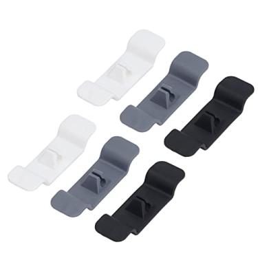 Imagem de Organizador de cabos para eletrodomésticos, 6 pacotes de suporte de cabo adesivo arrumado, invólucro de cabo de silicone, adesivo em eletrodomésticos, para cabos de alimentação de eletrodomésticos