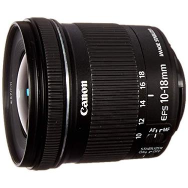Imagem de Canon EF-S 10-18 mm f/4.5-5.6 é lente STM para câmeras Canon DSLR (modelo dos EUA)