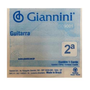Imagem de Corda Avulsa Giannini Geegst10 Segunda Si Para Guitarra