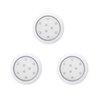 Imagem de Kit 3 Luminária De Piscina Led Branco 9W 125Mm Corpo Branco