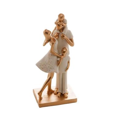 Imagem de Figura Decorativa Resina Família Branco 61435 Rojemac