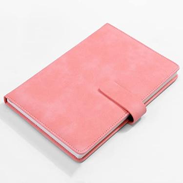 Imagem de A5 notebook engrossado bloco de notas trabalho super grosso diário de papelaria de escritório de negócios, A5 rosa, 2 peças