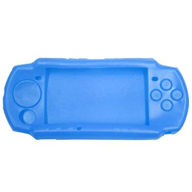 Imagem de OSTENT Capa protetora macia de silicone para transporte e transporte para Sony PSP 2000/3000 cor azul