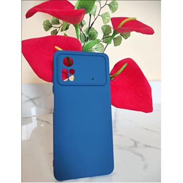 Imagem de Capa Case Capinha Anti Impacto Aveludada+ 3 Peliculas De Vidro Temperado 9d Xiaomi Poco X4 Pro 5g (AZUL MARINHO)