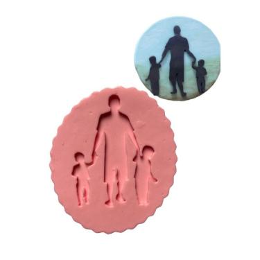 Imagem de Molde De Silicone Pai E Filhos, Dia Dos Pais