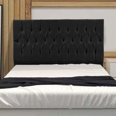 Imagem de Cabeceira Solteiro 0,90M Madrid Suede Preto