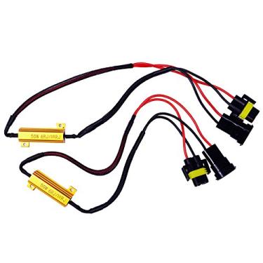 Imagem de PA 2 resistores H8 H11 50W 6ohm/10Ohm fixador canbus lâmpada LED resistor de carga de código de erro