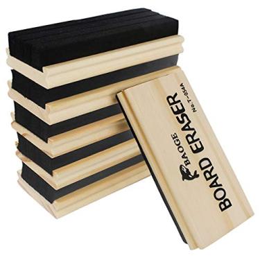 Imagem de Borracha para quadro-negro, pacote com 6, limpador de lousa sem poeira de feltro de lã para professores e crianças
