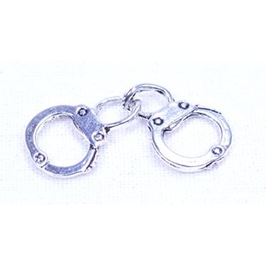 Imagem de Berloque de mão prateado para joias ou corda de paraquedas – Pacote com 10