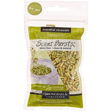 Imagem de Essential Elements by Candle-Lite Company 4217093 fragrância sem chamas de limão e coentro, 1, verde