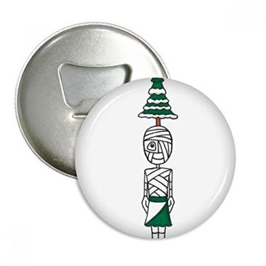 Imagem de Emblema multifuncional com ímã de geladeira e ímã para árvore de Natal Egito Múmia Hórus