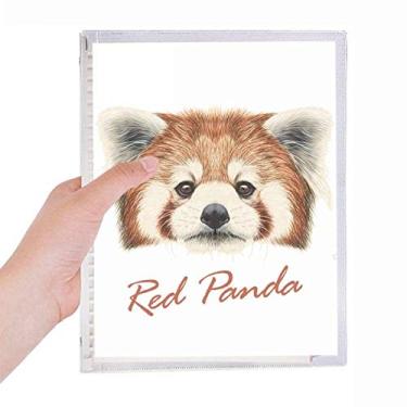 Imagem de Caderno de animais de panda vermelho selvagem, castanha, diário recarregável, papelaria
