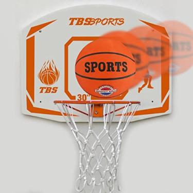 Imagem de Kit Tabela Basquete À Prova D´água Aro 41cm C/Rede UV E Bola Tamanho Oficial N7