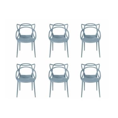 Imagem de Kit 6 Cadeiras Allegras Cinza