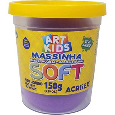 Imagem de Acrilex Soft Massa de Modelar, Roxo (Violeta), 150 g