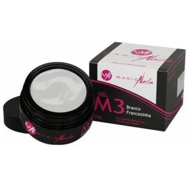 Imagem de 1 Gel unha Branco para fazer francesinha Magic Nails M3 14g