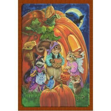 Imagem de Toland Home Garden 1110103 Critter Halloween 32,5 x 45,7 cm Bandeira decorativa de jardim (31,7 x 45,7 cm)