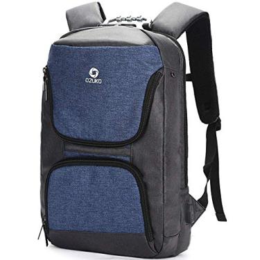 Imagem de Mochila de ombro Mochila masculina Mochila multifuncional ao ar livre, tecido de poliéster de alta densidade à prova d'água