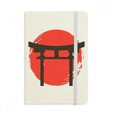 Imagem de Caderno Shinto Shrine Japan Torii capa dura de tecido diário clássico A5