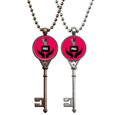 Imagem de OFFbb-USA Colar com pingente "Your Hands Lies Decision Vote" para decoração de casais