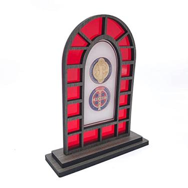 Imagem de Capela Em Mdf Vitral Medalha De São Bento