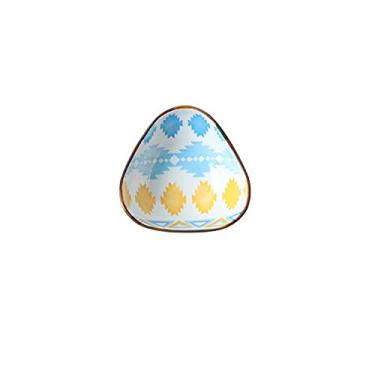 Imagem de GUIPAIHAI Prato de cerâmica estilo boêmio, pratos de tempero doméstico, prato criativo de vinagre, molho de tomate (cor: G)