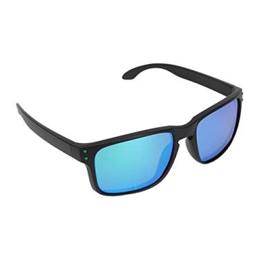 Imagem de Óculos de Sol Quadrados, Lentes HD Elegantes Livres para Mover óculos de Sol Unissex para Homens e Mulheres (verde prata)