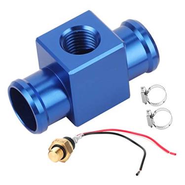 Imagem de Interruptor de temperatura da água com termostato, radiador de motor automotivo, encaixe de mangueira para motocicleta, quadriciclo, veículo, adaptador de sensor de radiador (azul)
