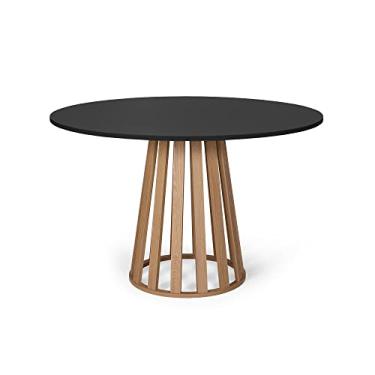Imagem de Mesa de Jantar Redonda 4 Lugares 90cm Tália Preto/Jade - Straub Web