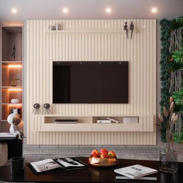 Imagem de Painel Ripado para TV Até 75 Polegadas Intense com Nicho 225cm