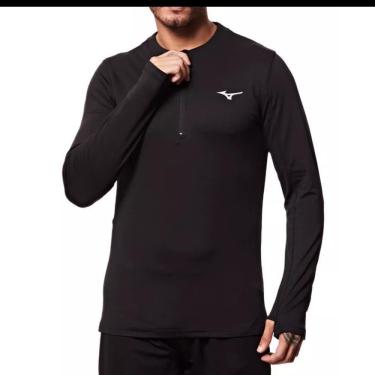 Imagem de Camiseta Térmica Mizuno Masculina Lisa Conforto Esporte