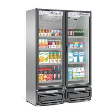 Imagem de Refrigerador Expositor Gelopar 957 Litros Inox 127V GCVR-950 TI