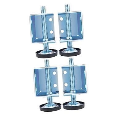 Imagem de LAPYAPPE 4 peças tapete de móveis mesa de centro pernas móveis pés ajustáveis pernas de mesa niveladores de perna de mesa niveladores de móveis deslizantes ajustáveis perna pé cadeira niveladores de pés