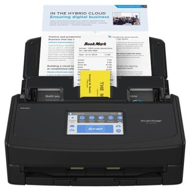 Imagem de Fujitsu ScanSnap iX1600 Deluxe Scanner de documentos duplex colorido com Adobe Acrobat DC Pro para Mac e PC, preto