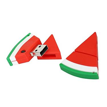 Imagem de Flash Drives USB em forma de melancia de 64 GB, pen drive de memória, pen drives pen drives USB Flash Disk Pen Drive U Disk USB (vermelho)