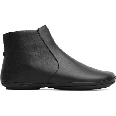 Imagem de Camper Botas femininas de cano curto – Botas de couro com cadarço ultraconfortáveis com palmilhas confortáveis de EVA, forro respirável e sola de borracha flexível, Preto 002, 38