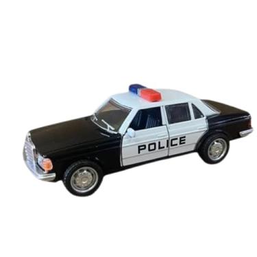 Imagem de Power Toys TECH - Miniatura Viatura Mercedes 1977: Carrinho de Ferro com Portas que Abrem e Pneus de Borracha 1:32