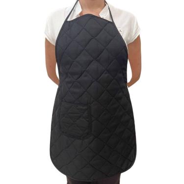 Imagem de Avental De Cozinha Plastificado Preto Liso
