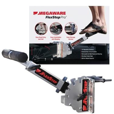 Imagem de MEGAWARE KEELGUARD Degrau de reboque de barco ajustável FlexStep Pro – Fixa-se à moldura do reboque, adiciona ponto de entrada adicional, 16 posições ajustáveis, destaca, agarre rapidamente os itens em seu barco