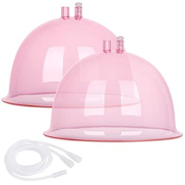 Imagem de Titoe Copos de vácuo para nádegas 180 ml Acessórios para máquina de ventosas com mangueira em Y, um par